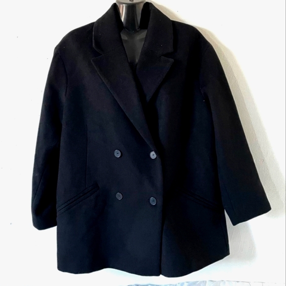 Zara Oversized Coat Black Size XS NWT - Picture 12 of 14